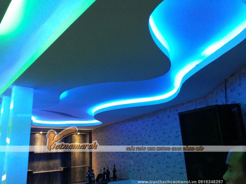 Hoàn thiện trần thạch cao phòng karaoke cho nhà anh Long ở Trần Phú, Hà Đông 3