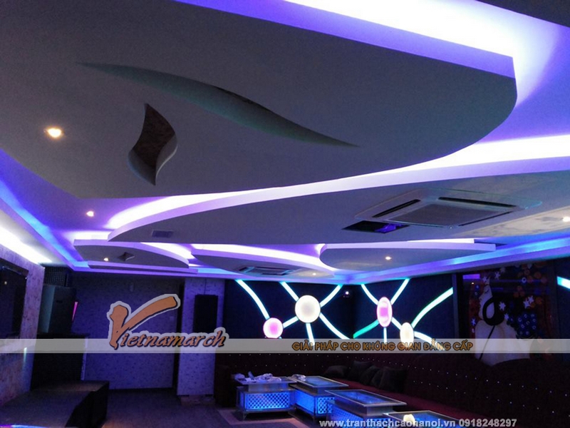 Hoàn thiện trần thạch cao phòng karaoke cho nhà anh Long ở Trần Phú, Hà Đông 4