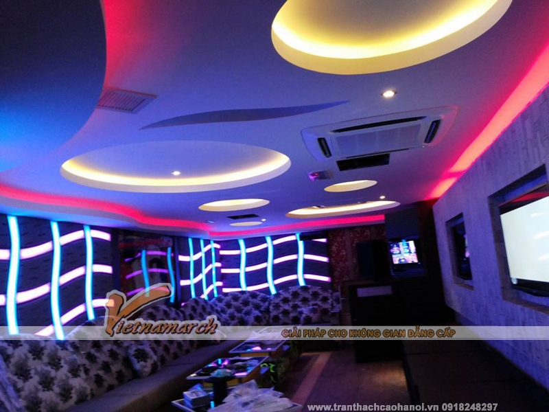 Hoàn thiện trần thạch cao phòng karaoke cho nhà anh Long ở Trần Phú, Hà Đông 6