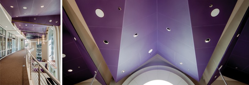   CÙng chiêm ngưỡng những trần nhà đẹp với gam màu tím 
