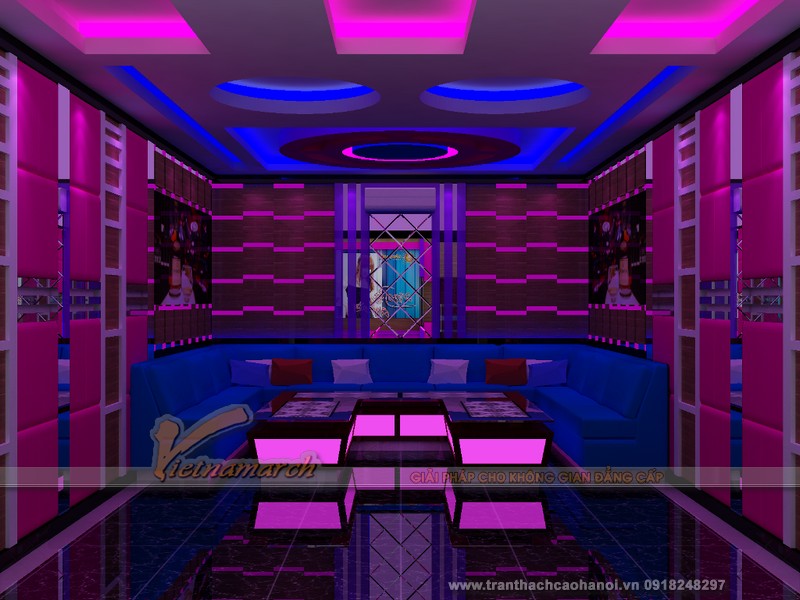 Thiết kế trần thạch cao cho phòng Karaoke và Bar ấn tượng và độc đáo 06