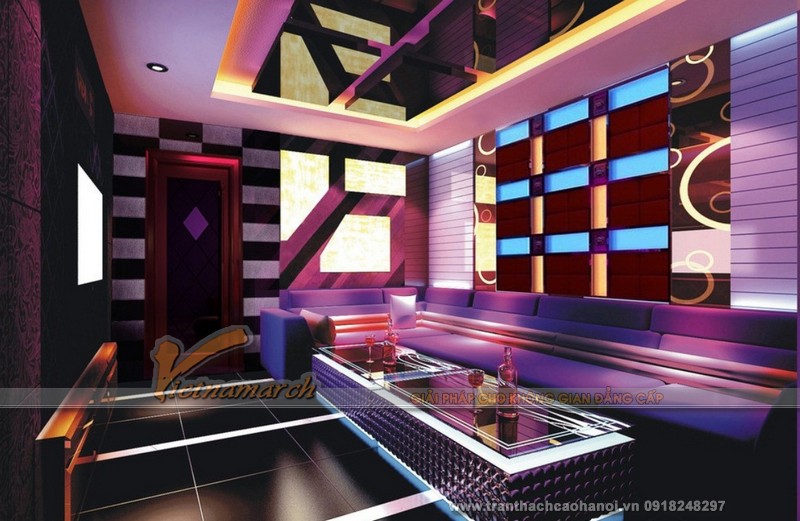 Thiết kế trần thạch cao cho phòng Karaoke và Bar ấn tượng và độc đáo 15