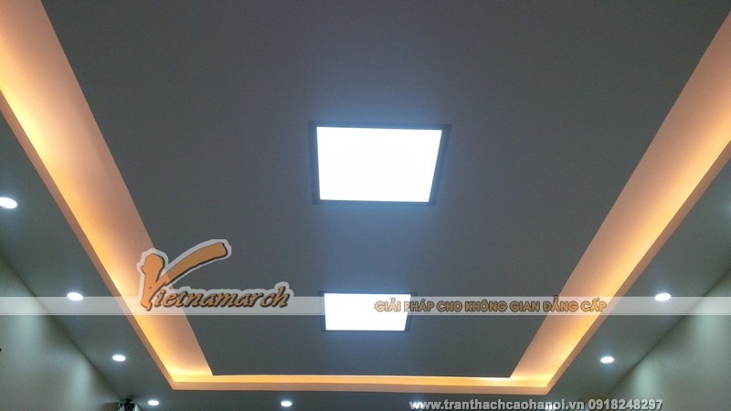 Đèn led hắt có ánh sáng vàng được dùng cho trần nhà