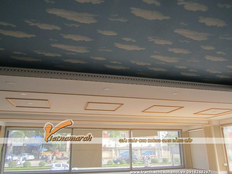 Hoàn thiện trần thạch cao showroom phào chỉ, vật liệu trang trí số 69 Lê Văn Lương 06