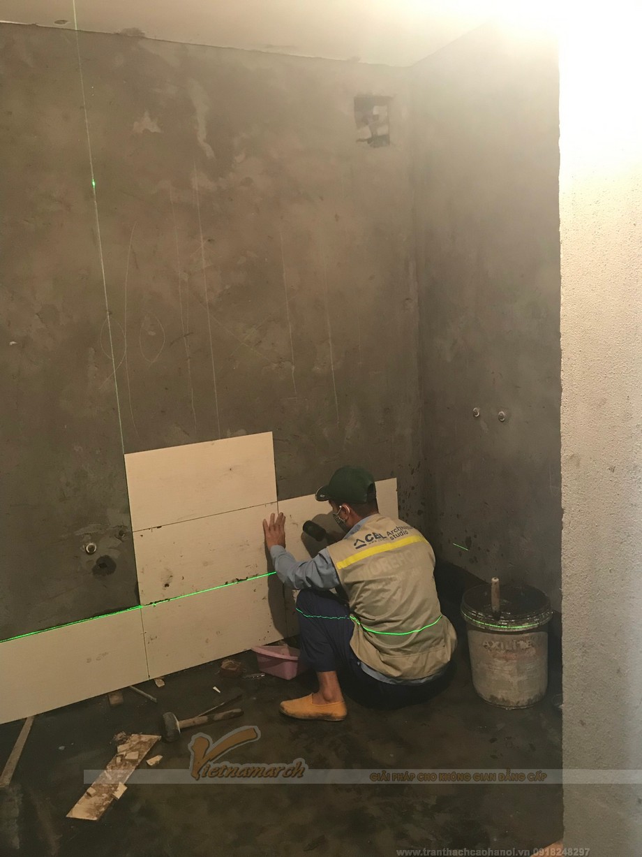 Thi công trần thạch cao chung cư CT2 Vimeco Nguyễn Chánh