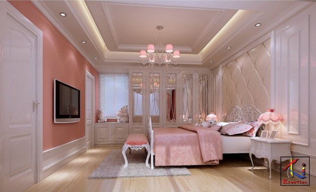 Phòng ngủ đẹp mơ mộng với thiết kế hài hòa