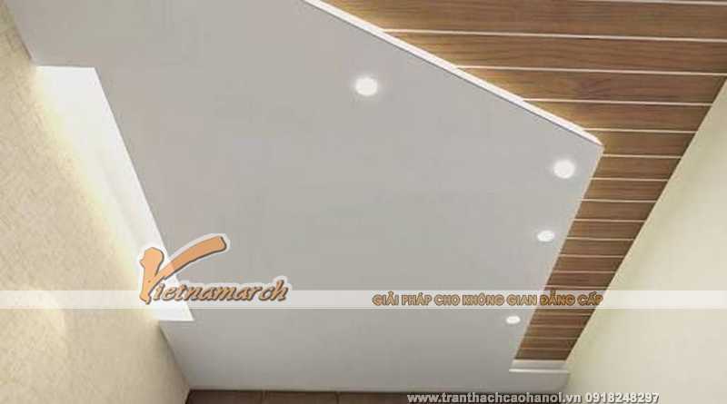 Hoàn thiện trần thạch cao phòng ngủ cho nhà anh Tùng ở Trần Phú, Hà Đông, Hà Nội 05